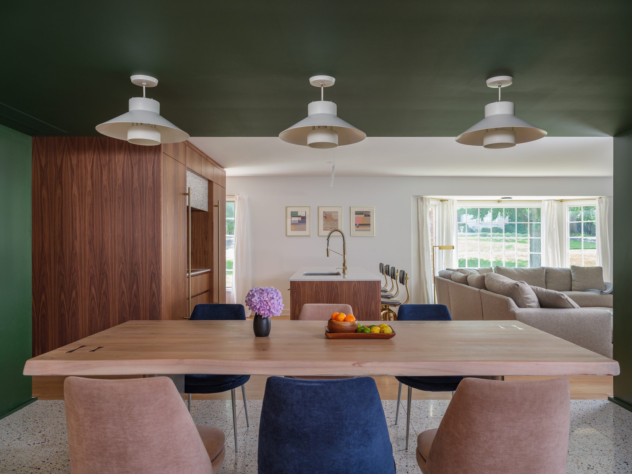 The Aberdeen Residence — green dining room by Specht Construction