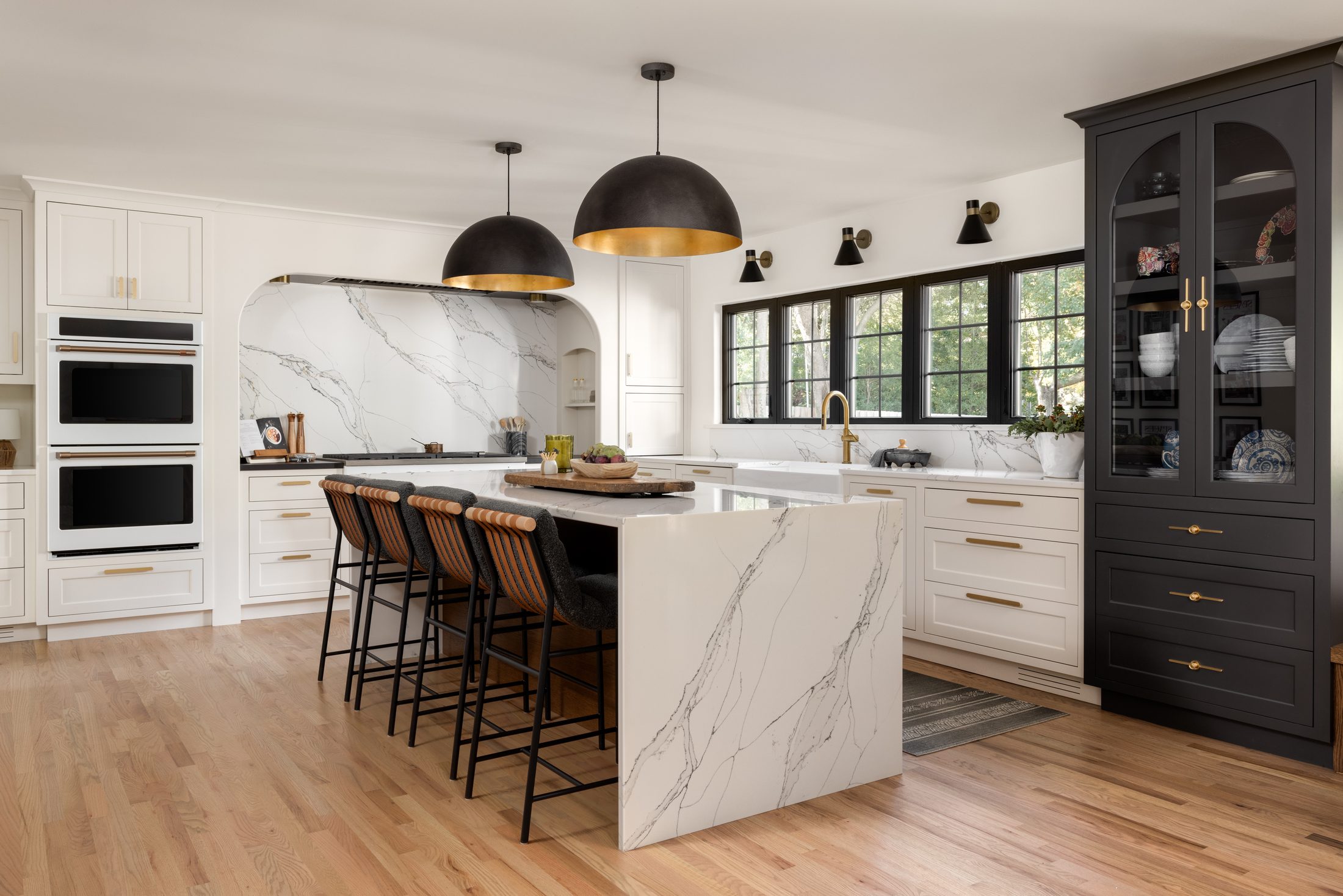 Vision in The Village — new kitchen with arched range alcove