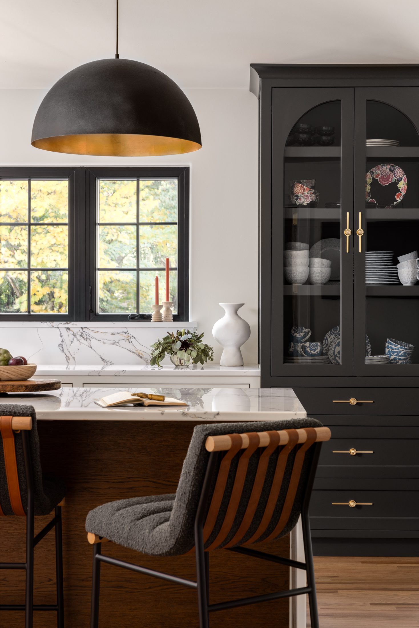 Vision in The Village — black hutch and window detail
